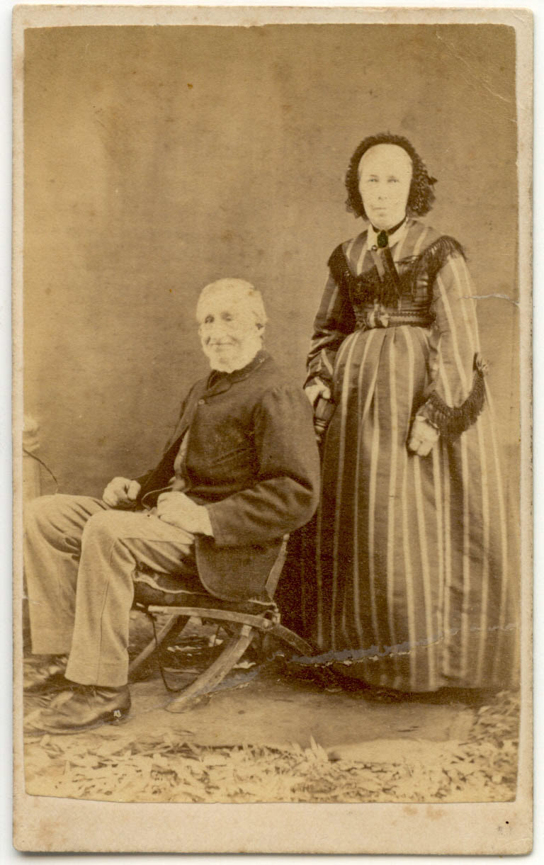 This is a photo of Charles and Mary Sherwood nee Perry c.1864. R J Sherwood 2023.