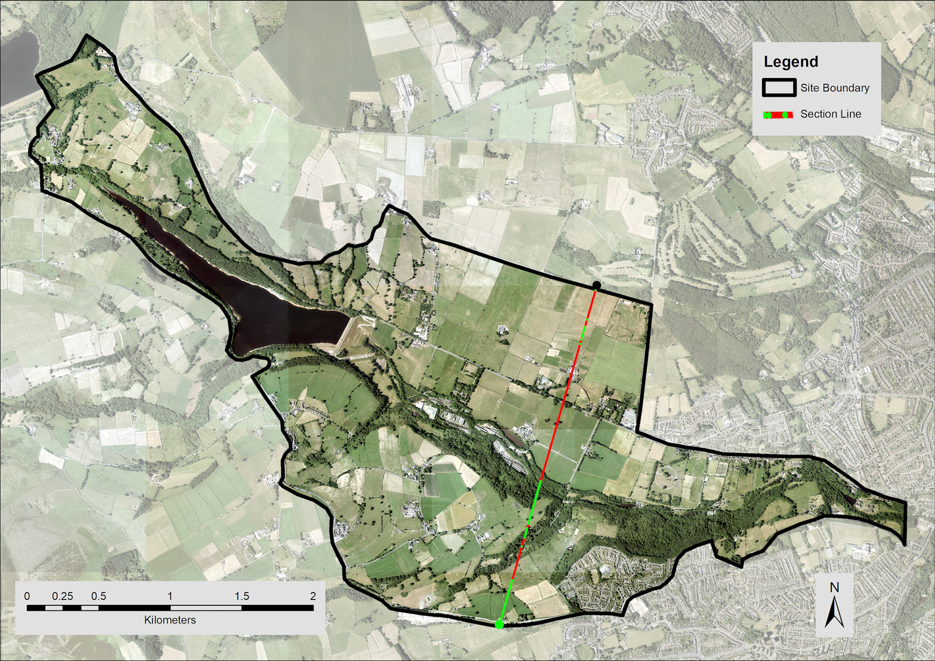 Landform - section relates to section line below