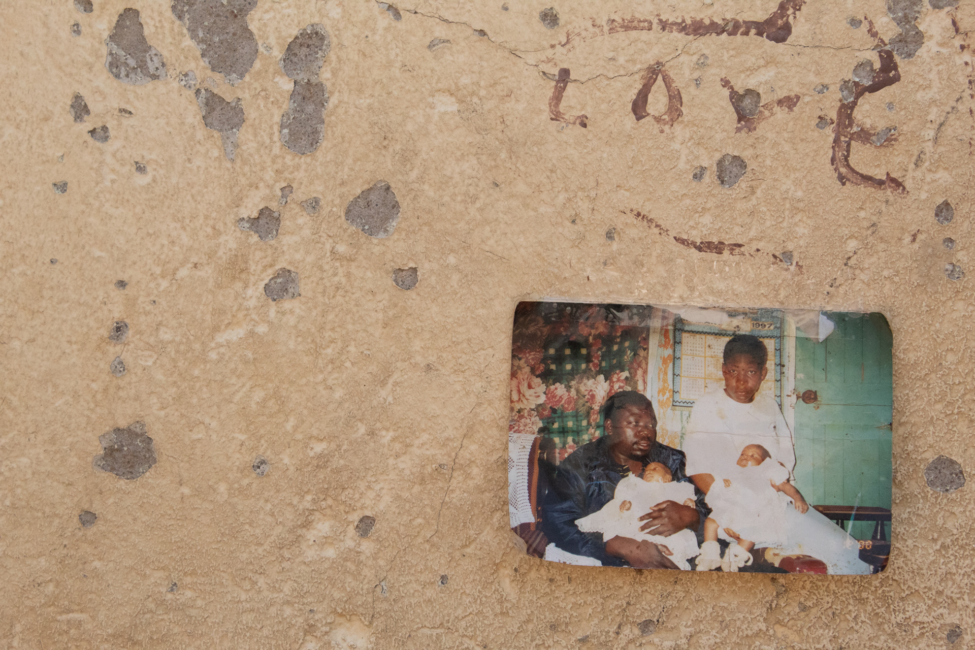 “I am 21-years-old and I have a twin sister, she is Diana and I’m Dione... Our mother moved to South Africa for work a few years ago and my dad is late now... I live with my mother’s family now, with my aunt who is holding me in this photo of me as a baby. We are a nice family.”