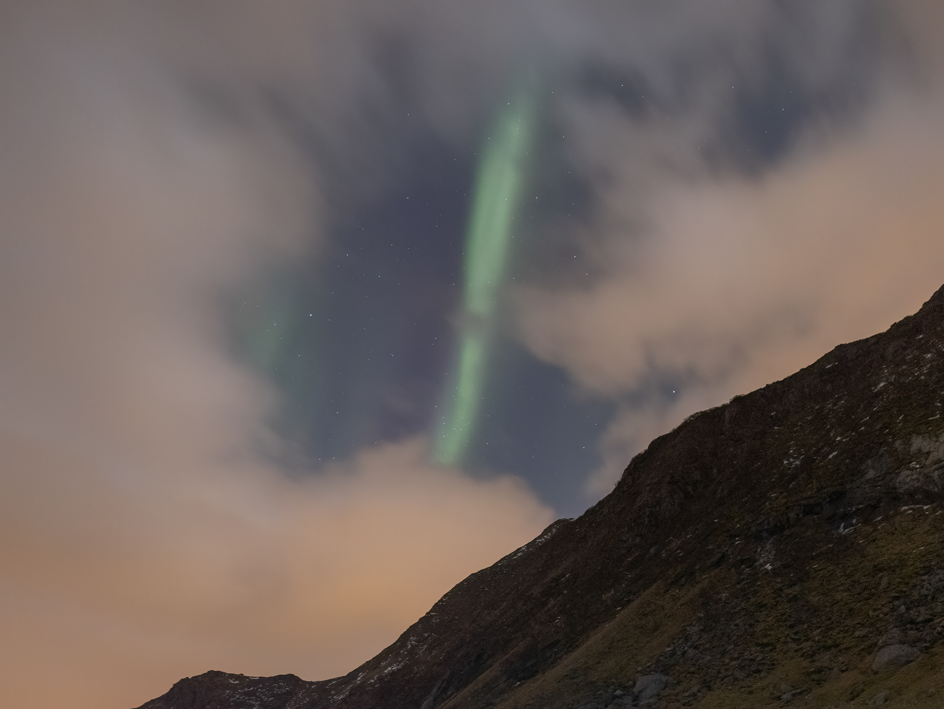 glimpse of the northern lights!