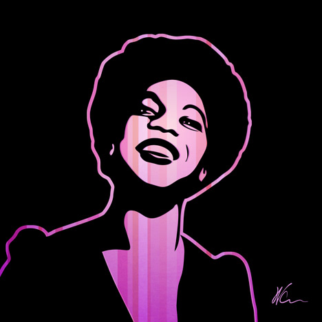 Nina Simone Pop Art By William Cuccio