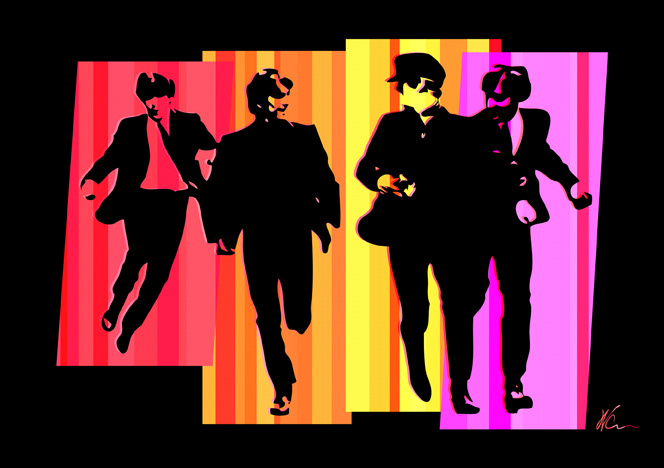 Beatles Pop Art By William Cuccio