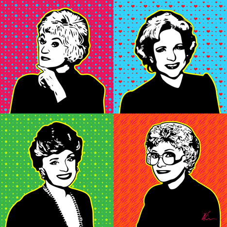 Golden Girls Pop Art By William Cuccio