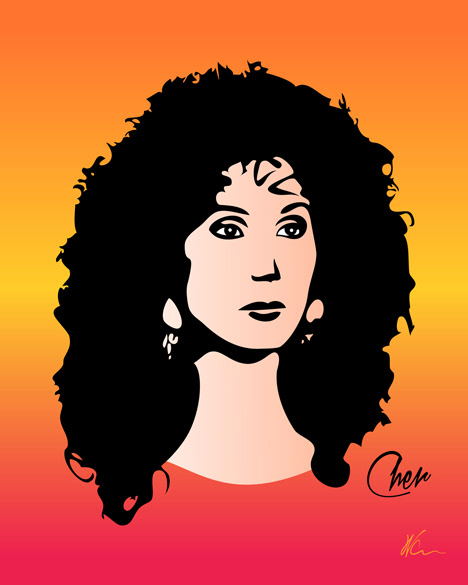 Cher | Moonstruck | Pop Art by William Cuccio