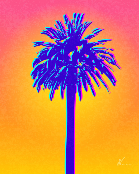 Palm Tree | Pop Art by William Cuccio