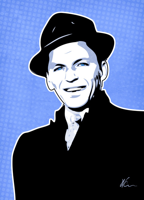 Frank Sinatra Pop Art By William Cuccio