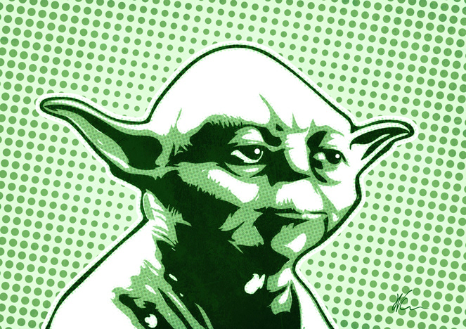 Yoda Pop Art By William Cuccio
