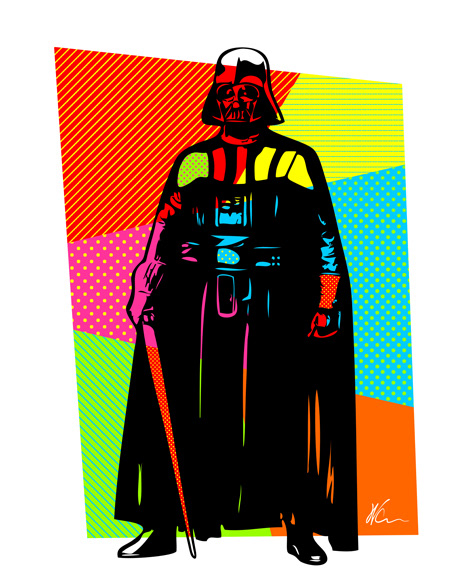 Darth Vader Pop Art By William Cuccio