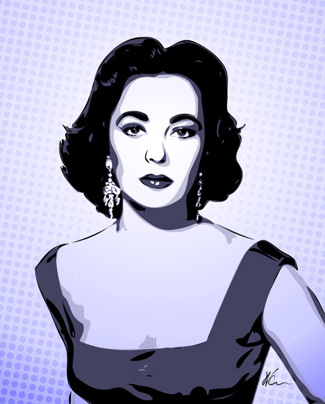 Elizabeth Taylor Pop Art By William Cuccio