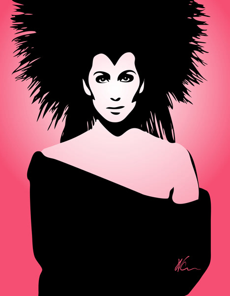 Cher Pop Art By William Cuccio