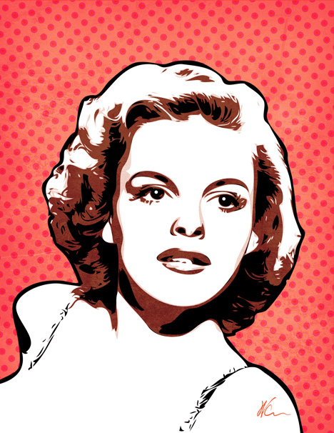 Judy Garland Pop Art By William Cuccio