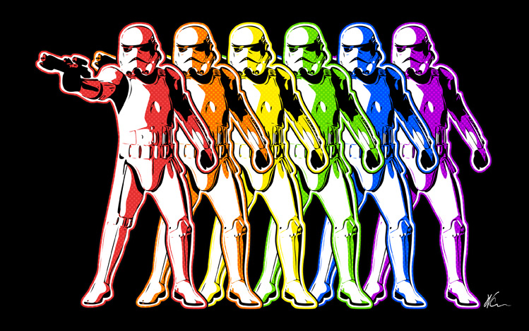 Stormtroopers Pop Art By William Cuccio