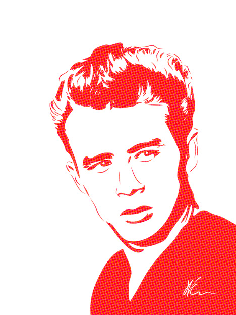 James Dean Pop Art By William Cuccio