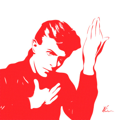 David Bowie Pop Art By William Cuccio