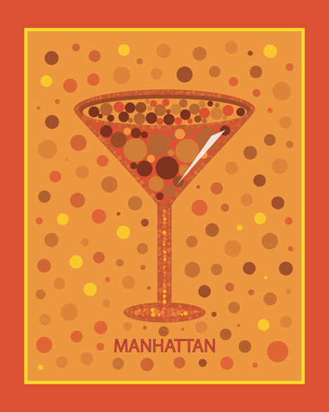 Manhattan | Cocktail | Pop Art by William Cuccio
