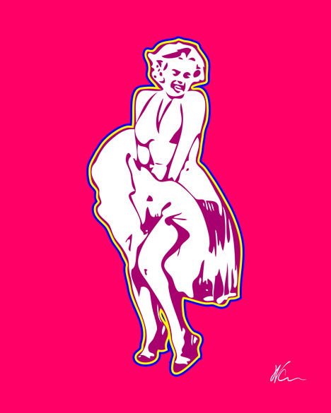 Marilyn Monroe Pop Art By William Cuccio