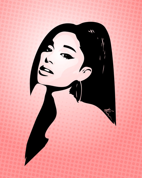Ariana Grande Pop Art By William Cuccio