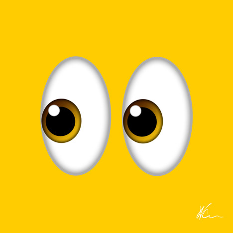 Emoji Side Eyes Pop Art By William Cuccio