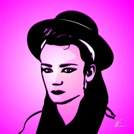 Boy George Pop Art By William Cuccio