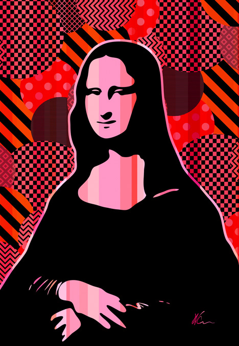 Mona Lisa Pop Art By William Cuccio