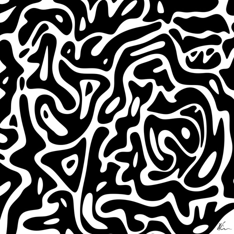 Abstract | Black and White | Pop Art by William Cuccio