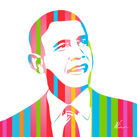 Barack Obama Pop Art By William Cuccio
