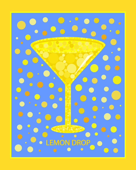 Lemon Drop Martini | Cocktail | Pop Art by William Cuccio