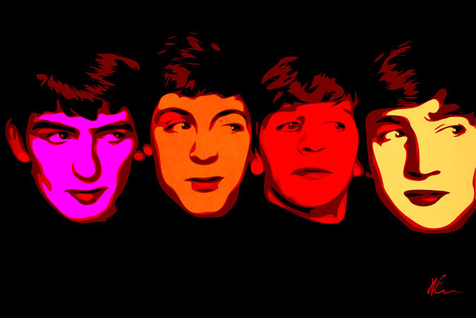 Beatles Pop Art By William Cuccio