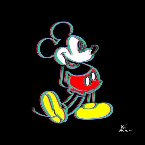 Mickey Mouse Pop Art By William Cuccio