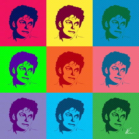 Michael Jackson Pop Art by William Cuccio