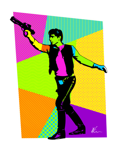 Han Solo Pop Art By William Cuccio