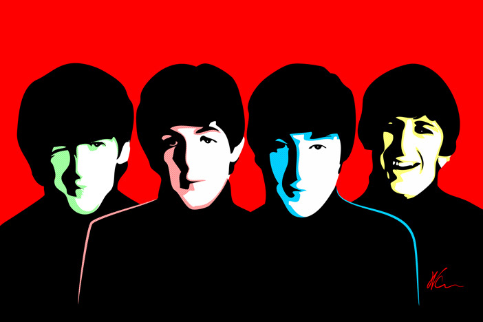 Beatles Pop Art By William Cuccio