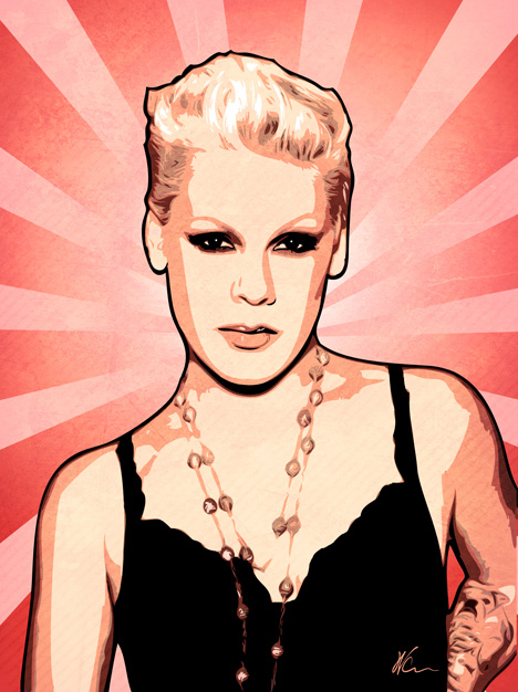 Pink Pop Art By William Cuccio