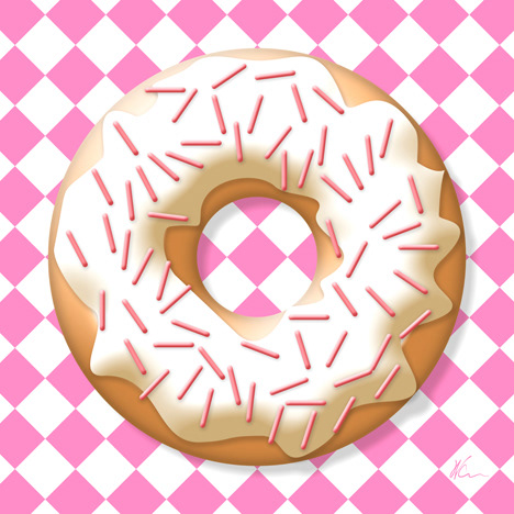 Donut Pop Art By William Cuccio
