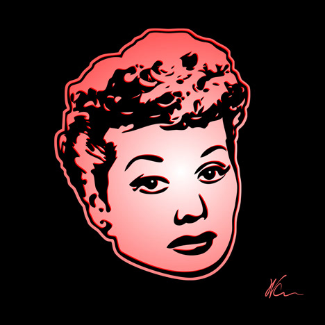 Lucille Ball Pop Art By William Cuccio