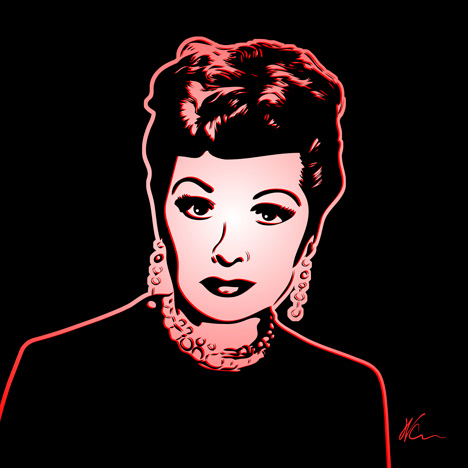 Lucille Ball Pop Art By William Cuccio