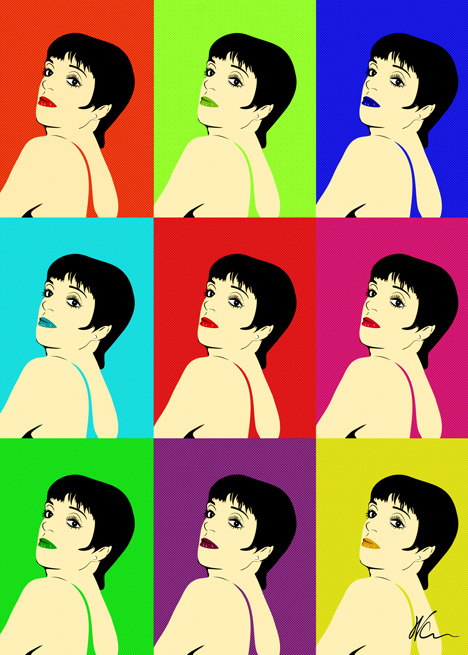 Liza Minnelli Pop Art By William Cuccio