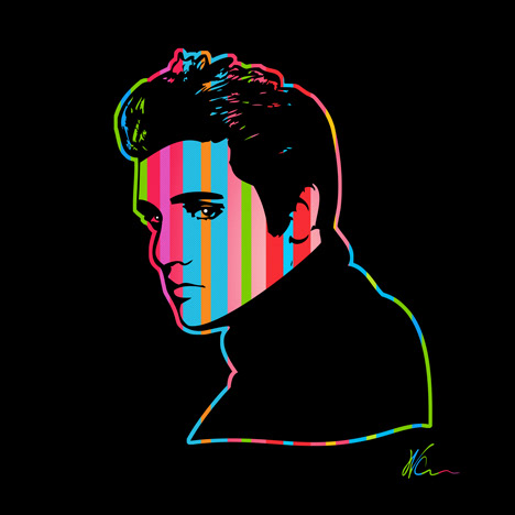 Elvis Presley Pop Art By William Cuccio