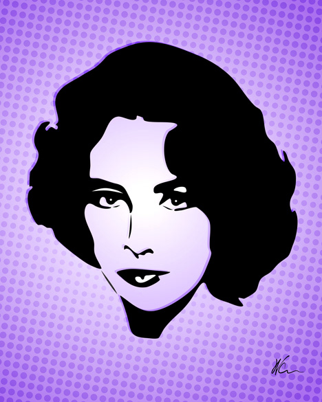 Elizabeth Taylor Pop Art By William Cuccio