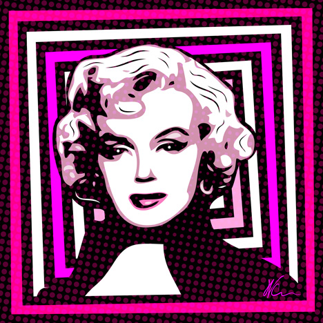 Marilyn Monroe Pop Art By William Cuccio
