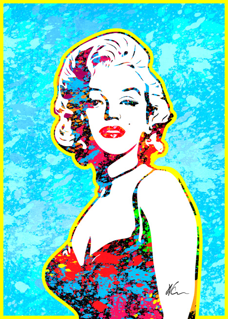 Marilyn Monroe Pop Art By William Cuccio