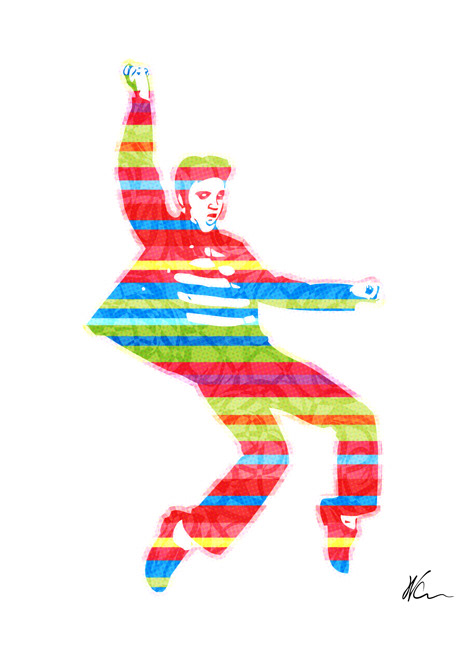 Elvis Presley Pop Art By William Cuccio