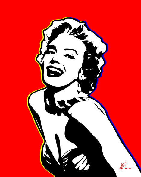 Marilyn Monroe Pop Art By William Cuccio