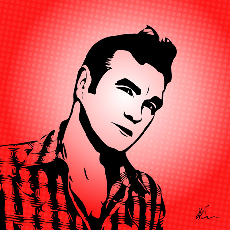 Morrissey Pop Art By William Cuccio