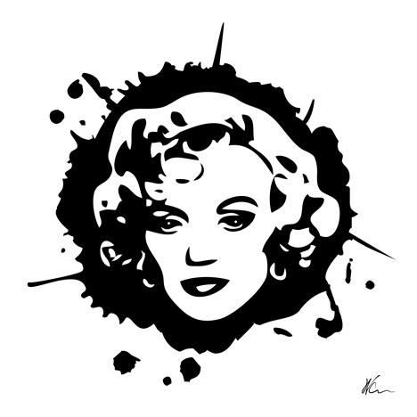 Marilyn Monroe | Ink Blot | Pop Art by William Cuccio