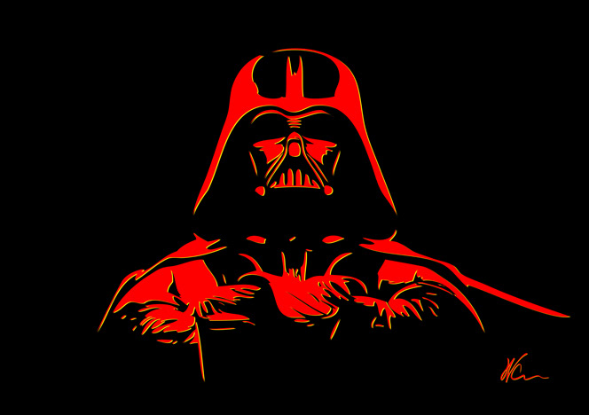 Darth Vader Pop Art By William Cuccio