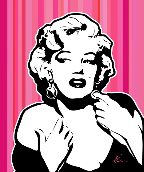 Marilyn Monroe Pop Art By William Cuccio