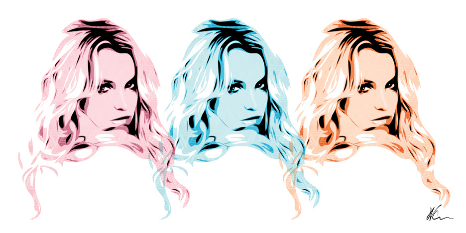 Britney Spears Pop Art By William Cuccio