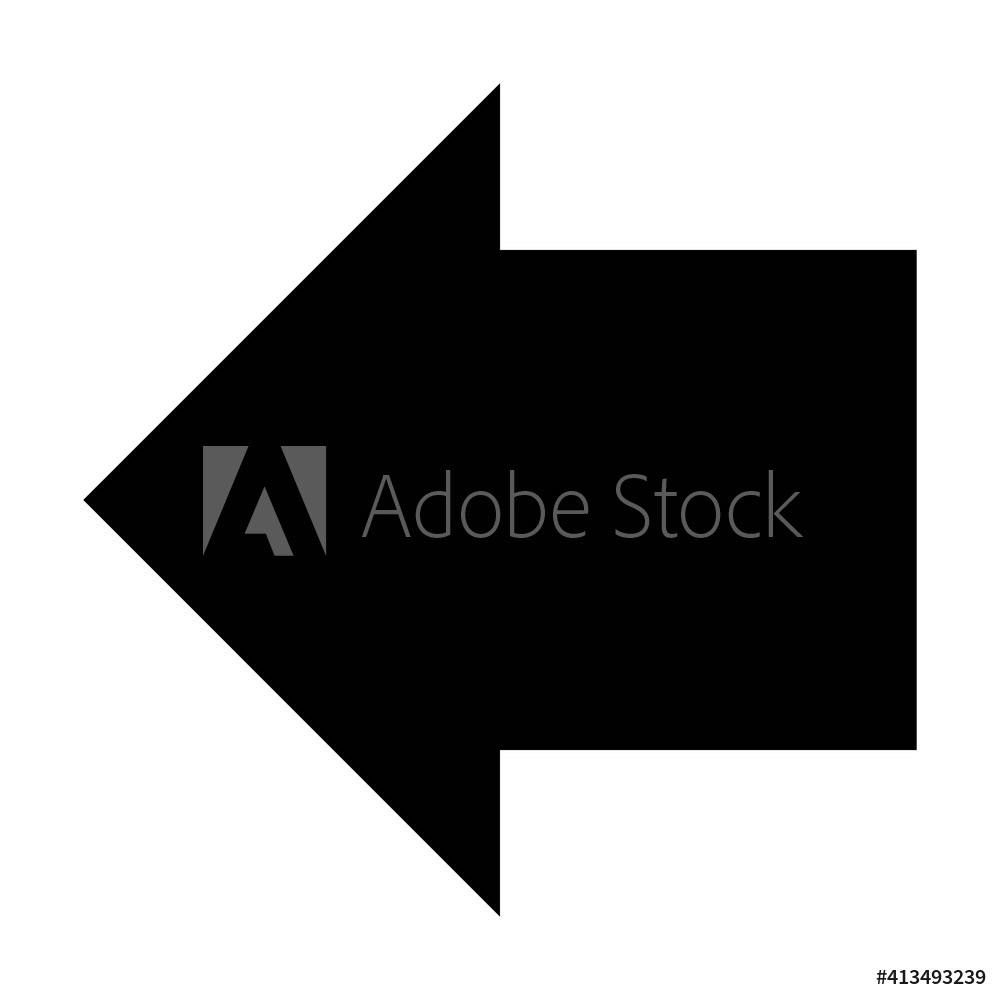Left arrow symbol icon