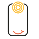 Icône personnalisé de téléphone - Premier contact et échanges clients chez FBGraphiste.